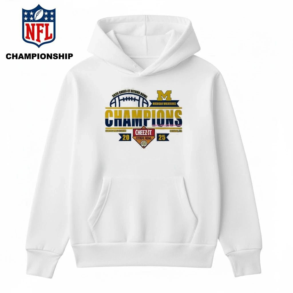 Michigan Wolverines Football 2025 Cheez-It Citrus Bowl Champions Locker Room Shirt
