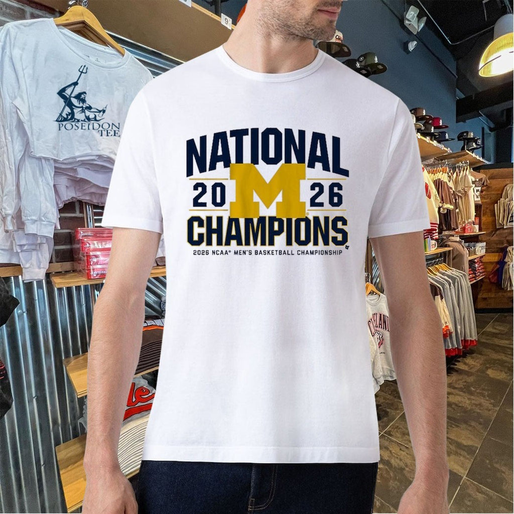 Michigan Wolverines MBB National Champions Classic 2026 NCAA Men’s Basketball Championship T-shirt
