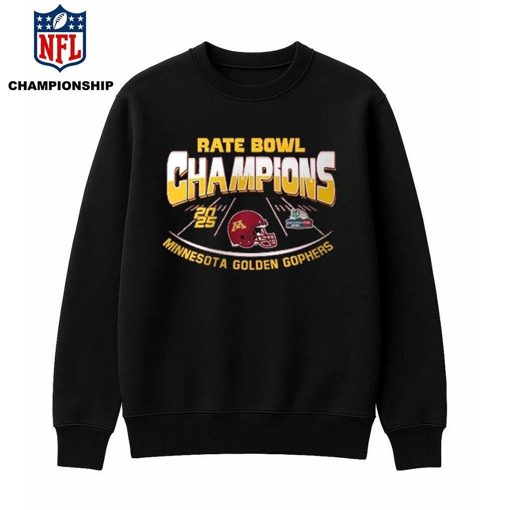 Minnesota Football NCAA Rate Bowl Champions 2025 Shirt