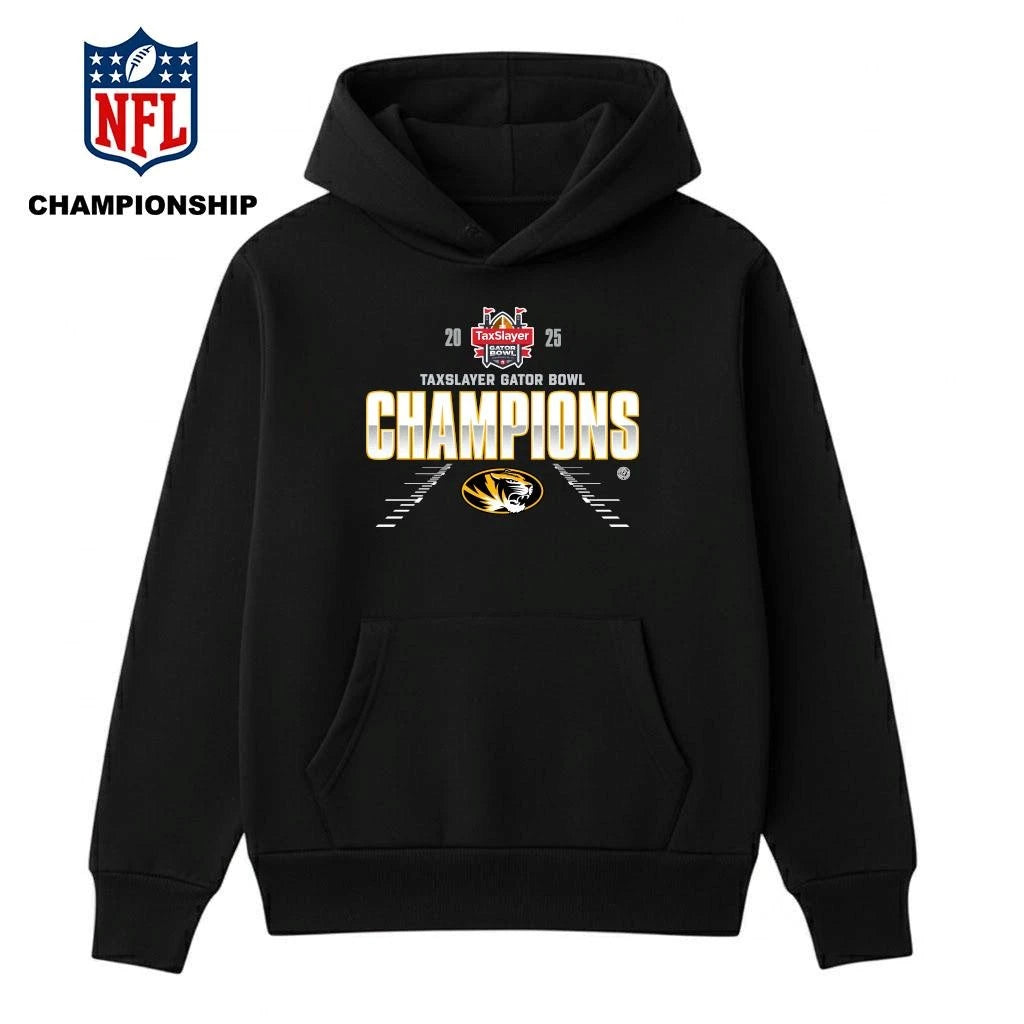 Missouri Tigers 2025 TaxSlayer Gator Bowl Champions Shirt