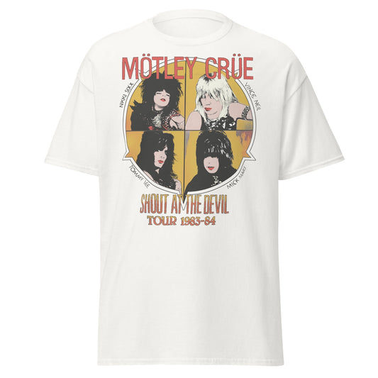Motley Crue - Shout 83/84 Tour Jumbo Print T-Shirt Style001