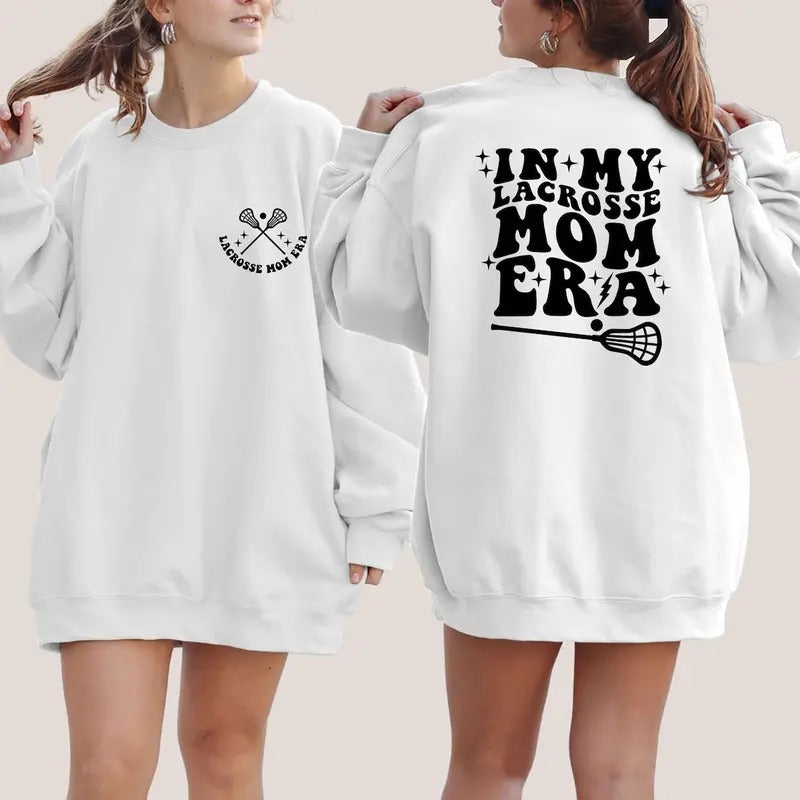 n My Lacrosse Mom Era Sweatshirt, LAX Mama Sweater, Retro Game Day Crewneck, Proud Lacrosse Mom Shirt, Team Mom Gift,...
