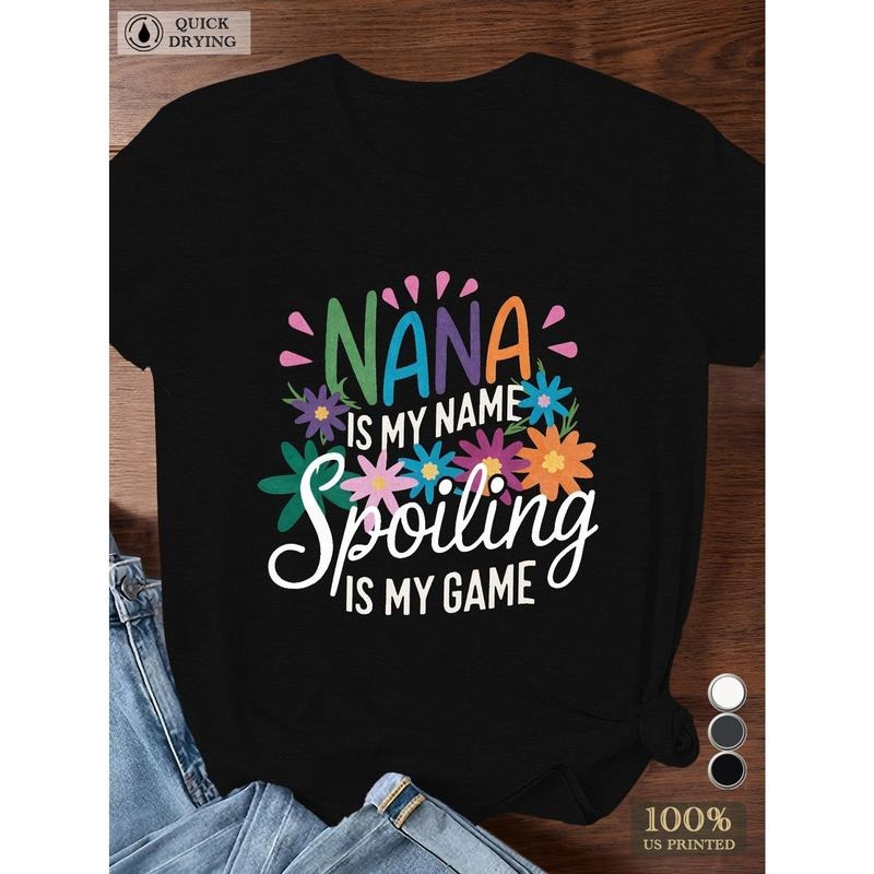 nana SPOILING Women's Plus Size Sports Short Sleeve T-Shirt Hoodie, Sweatshirt | UrbanDripWear.com