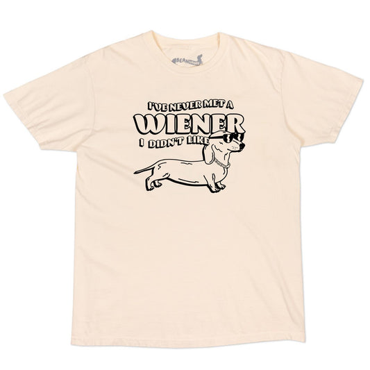 never met a wiener unisex tee | cream