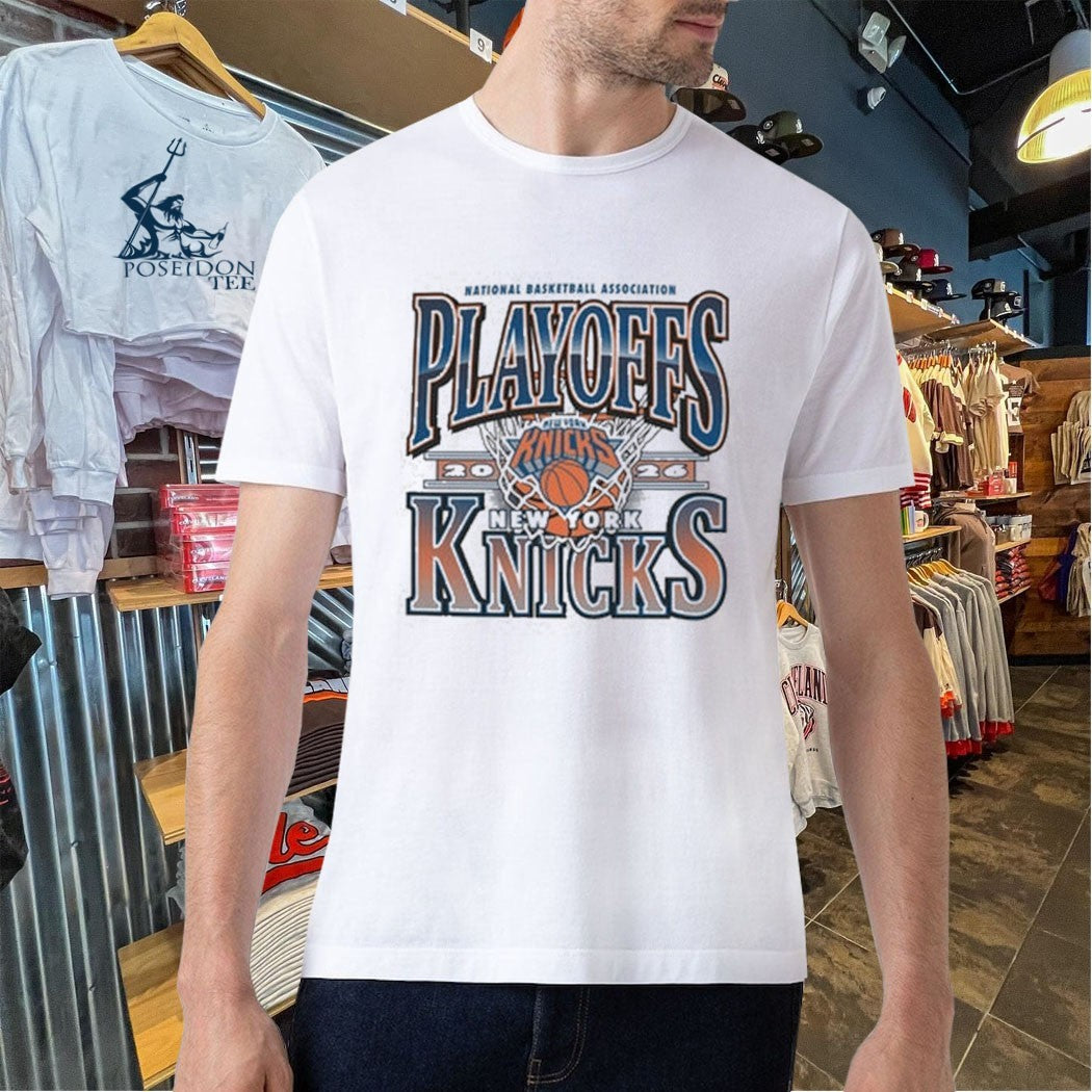 New York Knicks ’47 Brand Knicks Playoffs 2026 Franklin T-shirt