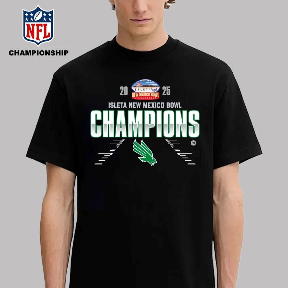 North Texas Mean Green 2025 Isleta New Mexico Bowl Champions Shirt