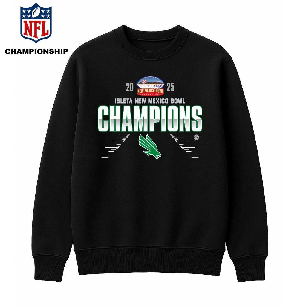 North Texas Mean Green 2025 Isleta New Mexico Bowl Champions Shirt