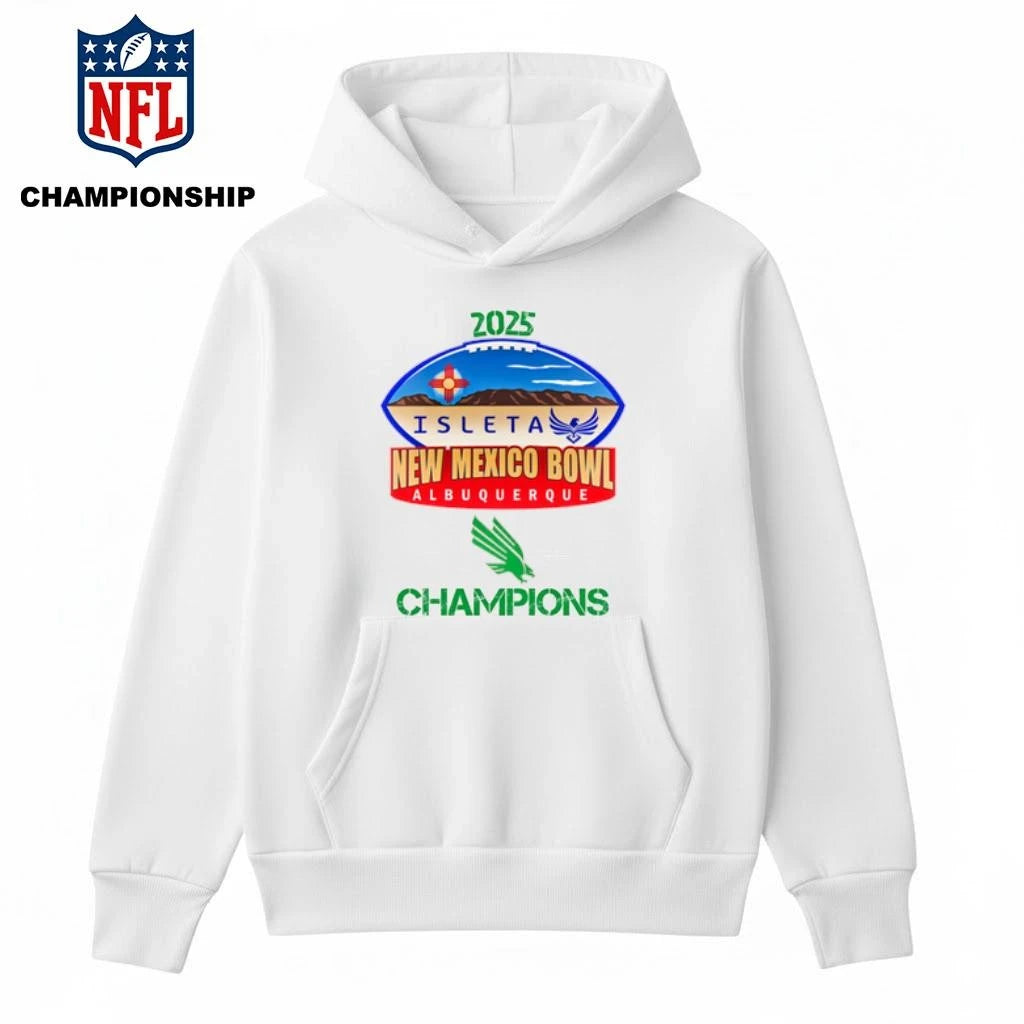 North Texas Mean Green 2025 Isleta New Mexico Bowl Champions Logo Shirt