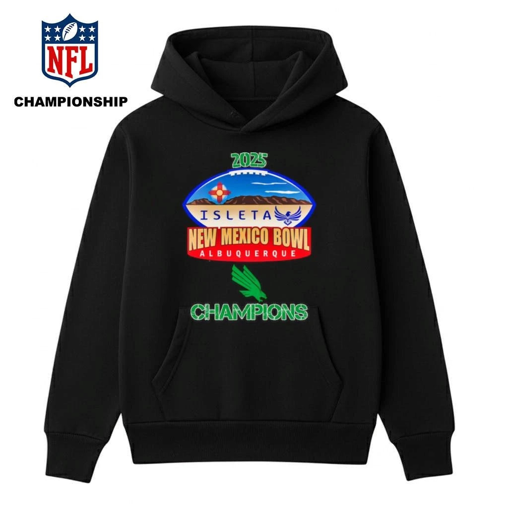 North Texas Mean Green 2025 New Mexico Bowl Champions Logo Shirt