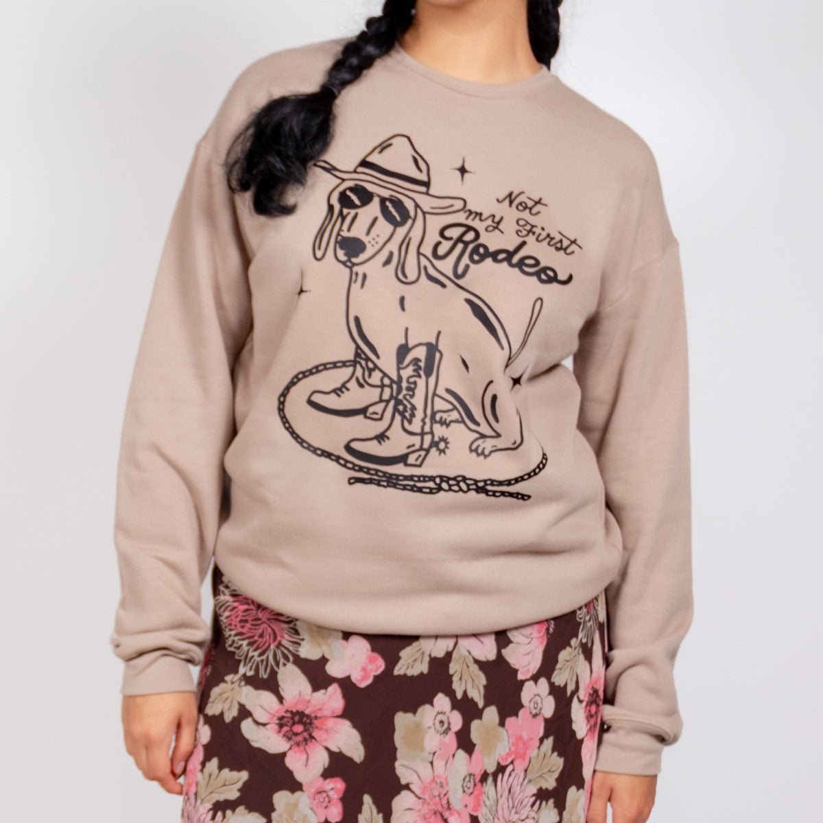 not my first rodeo unisex premium crew sweatshirt