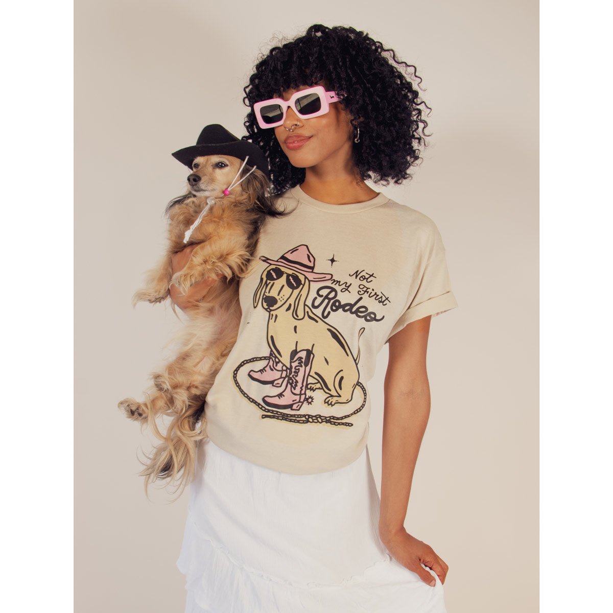 not my first rodeo unisex tee | desert dust