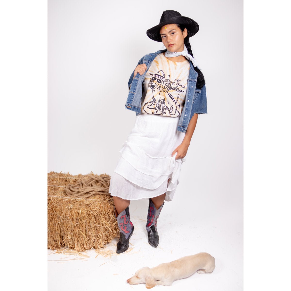 not my first rodeo unisex tie-dye tee | sunset sands
