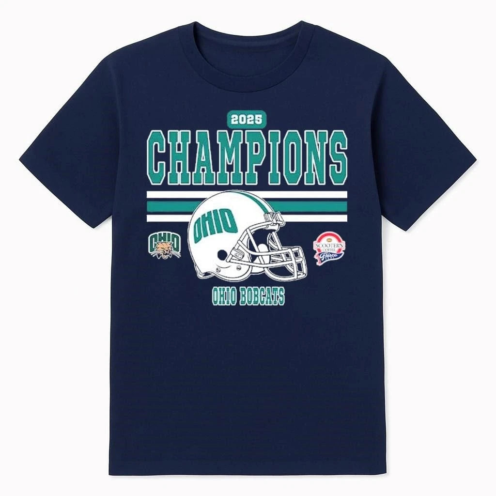 Ohio Bobcats Football Named To Champions 2025 Scooter’s Coffee Frisco Bowl Shirt