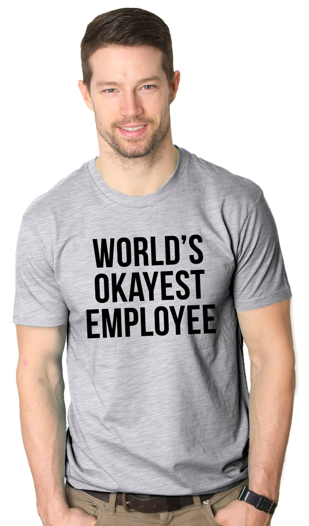 World's Okayest Employee Men's T Shirt