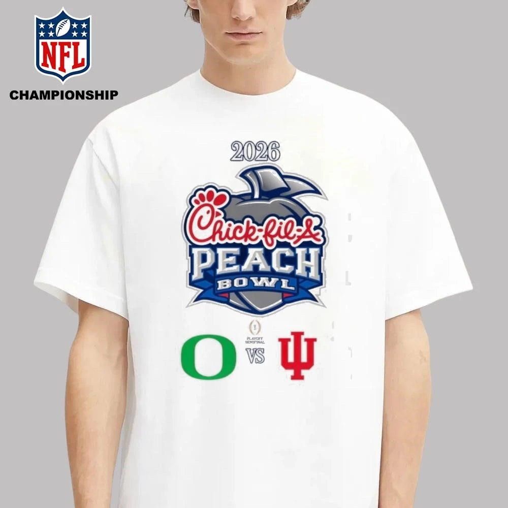 Oregon vs. Indiana 2026 Chick-fil-A Peach Bowl Shirt