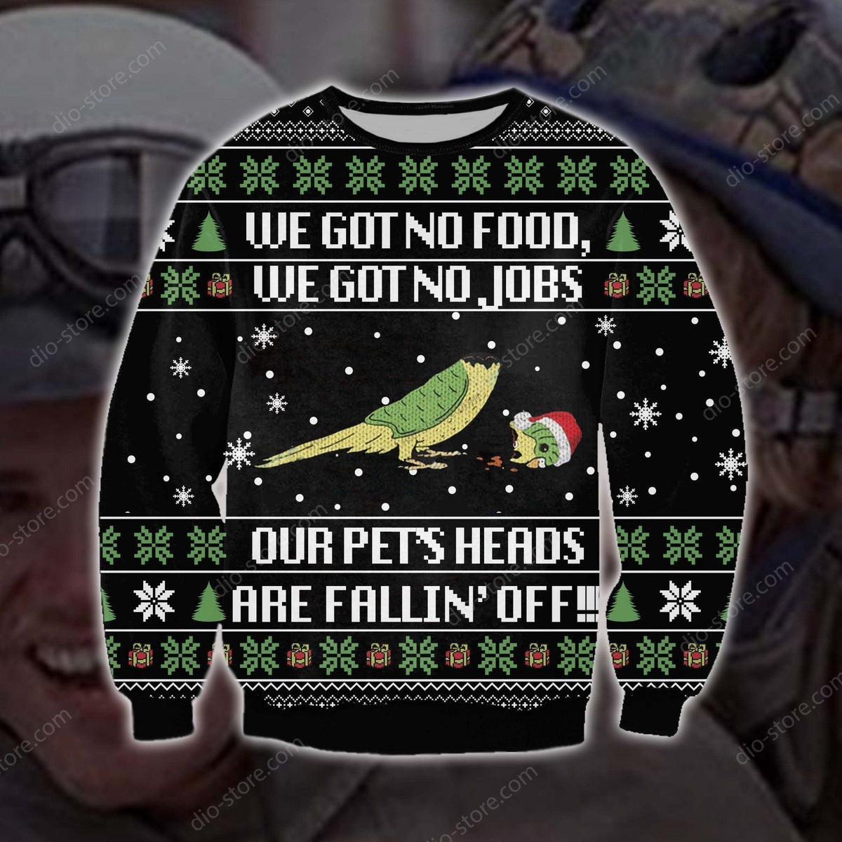 Our Pets Heads Are Falling Off Knitting Pattern 3D Print Ugly Sweater