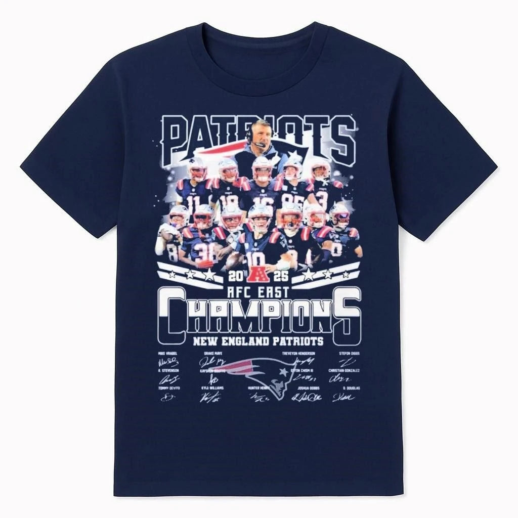 Patriots 2025 AFC East Division Champions Signature Shirt