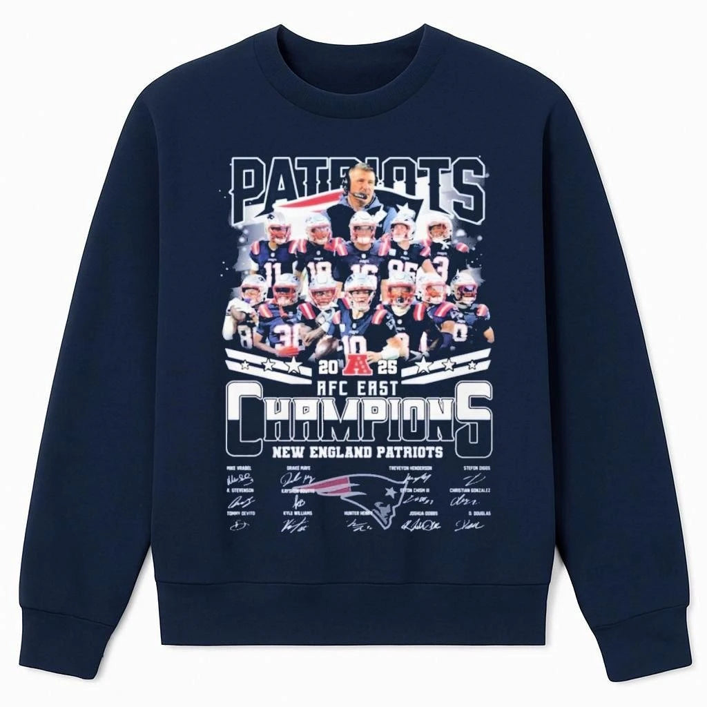 Patriots 2025 AFC East Division Champions Signature Shirt