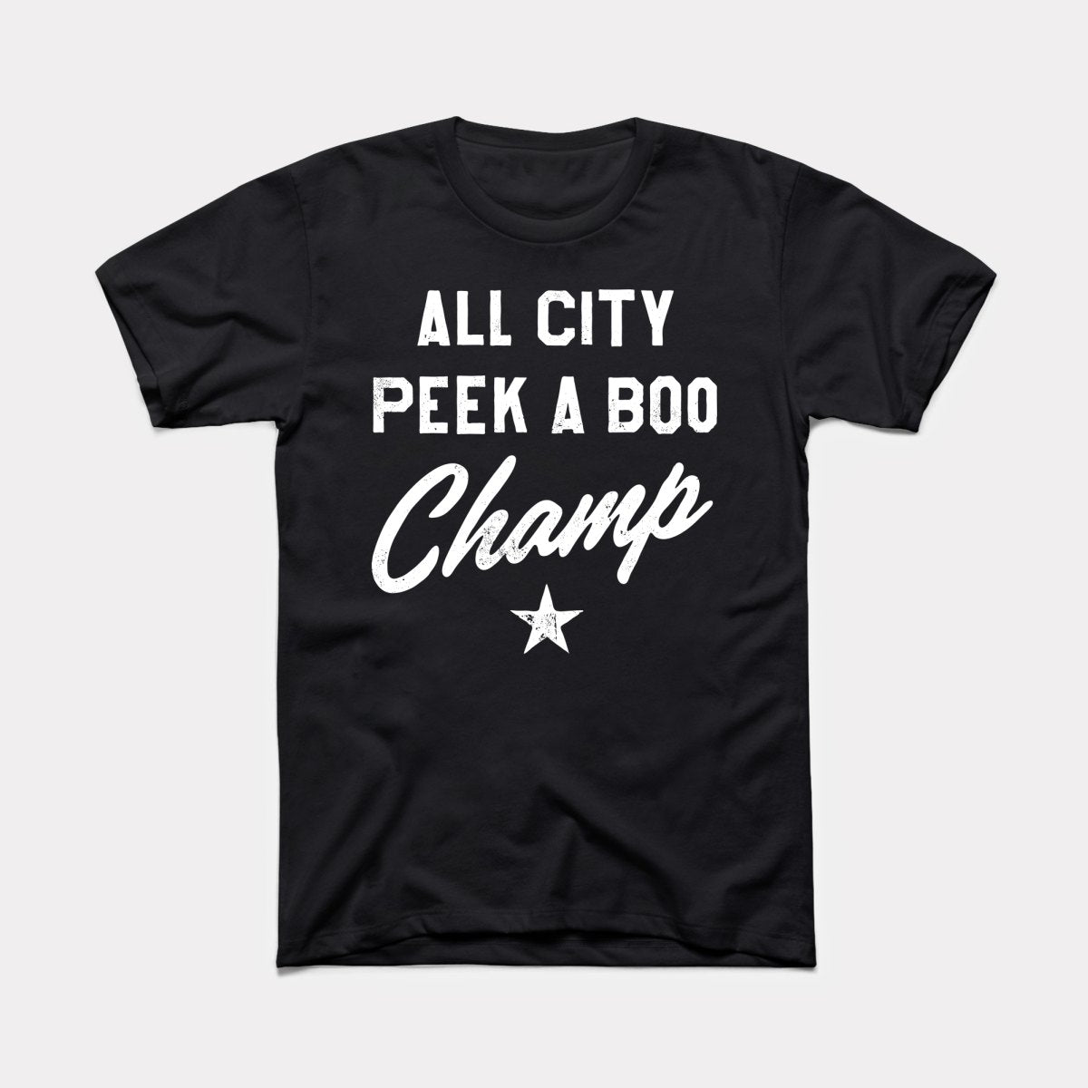 Peek A Boo Champ Adult Unisex Tee
