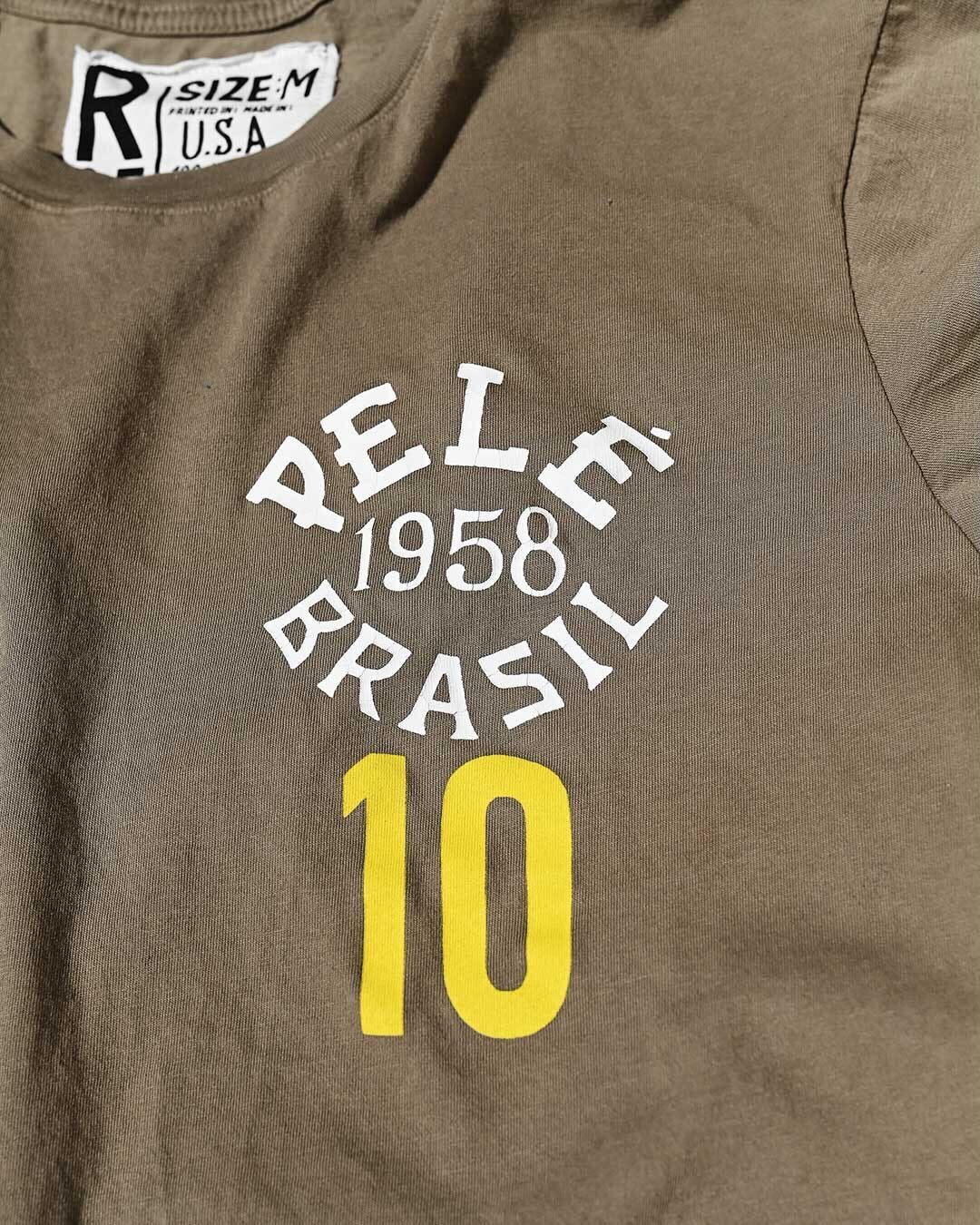 PelÃ© 1958 Brasil Olive Tee