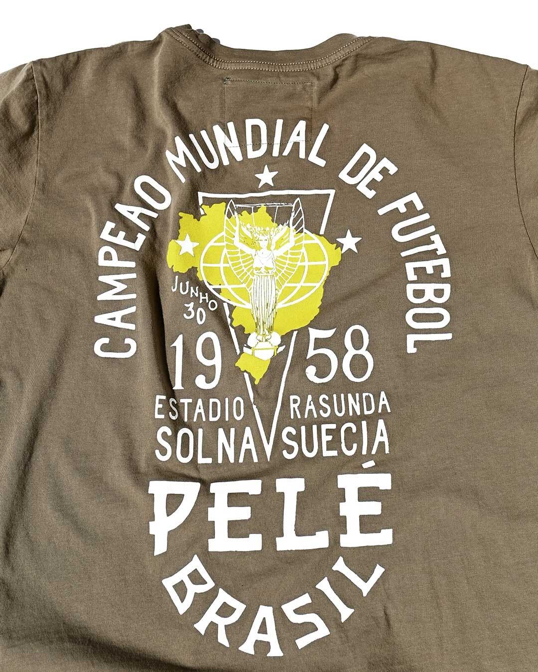 PelÃ© 1958 Brasil Olive Tee