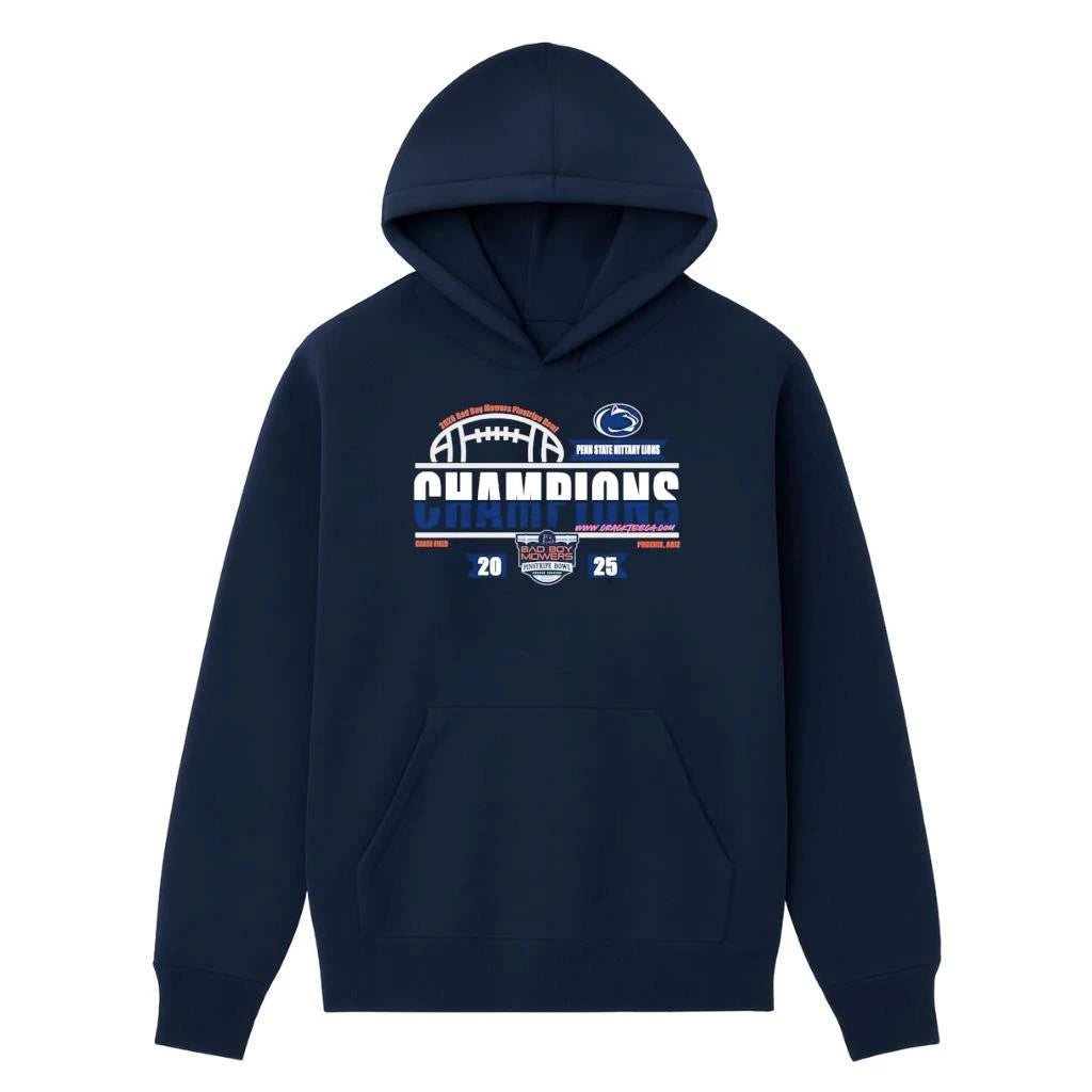 Penn State Nittany Lions 2025 Bad Boy Mowers Pinstripe Bowl Champions At Yankee Stadium Shirt
