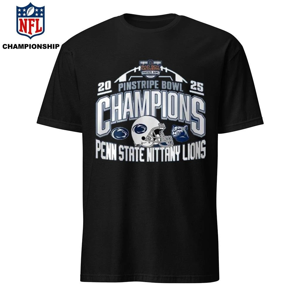 Penn State Nittany Lions 2025 Pinstripe Bowl Champions Shirt