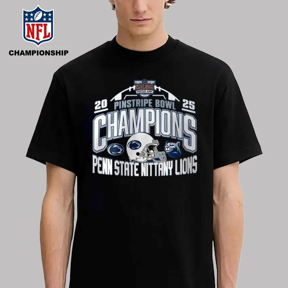 Penn State Nittany Lions 2025 Pinstripe Bowl Champions Shirt