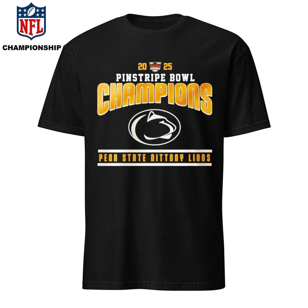 Penn State Nittany Lions Pinstripe Bowl Champions 2025 Shirt
