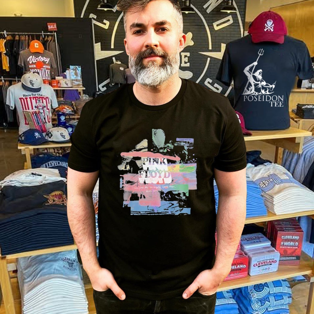 Pink Floyd Los Angeles Sports Arena Collage T-shirt