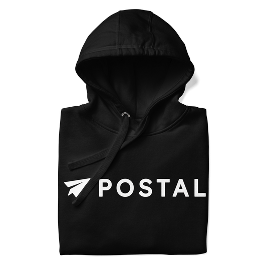 Postal Premium Unisex Hoodie - Black - International