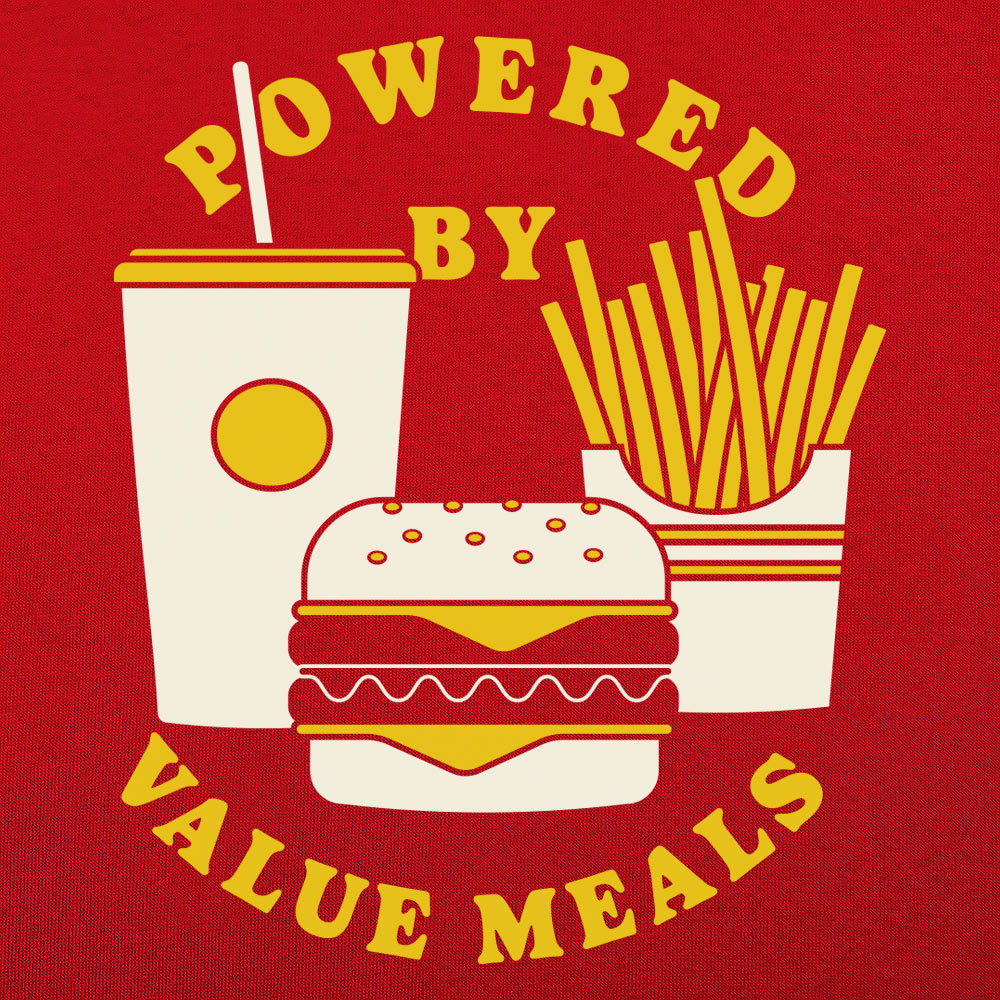 Powered By Value Meals Men's T-Shirt