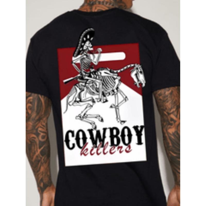 print tee shirt tees for men casual short sleeve t shirt for summer black Hoodie, Sweatshirt | UrbanDripWear.com
