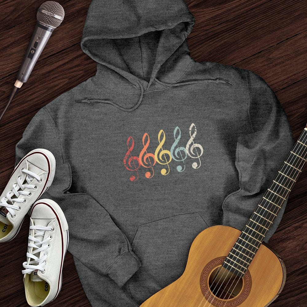 Vintage Treble Clef Hoodie