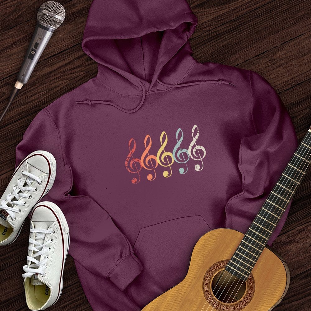 Vintage Treble Clef Hoodie