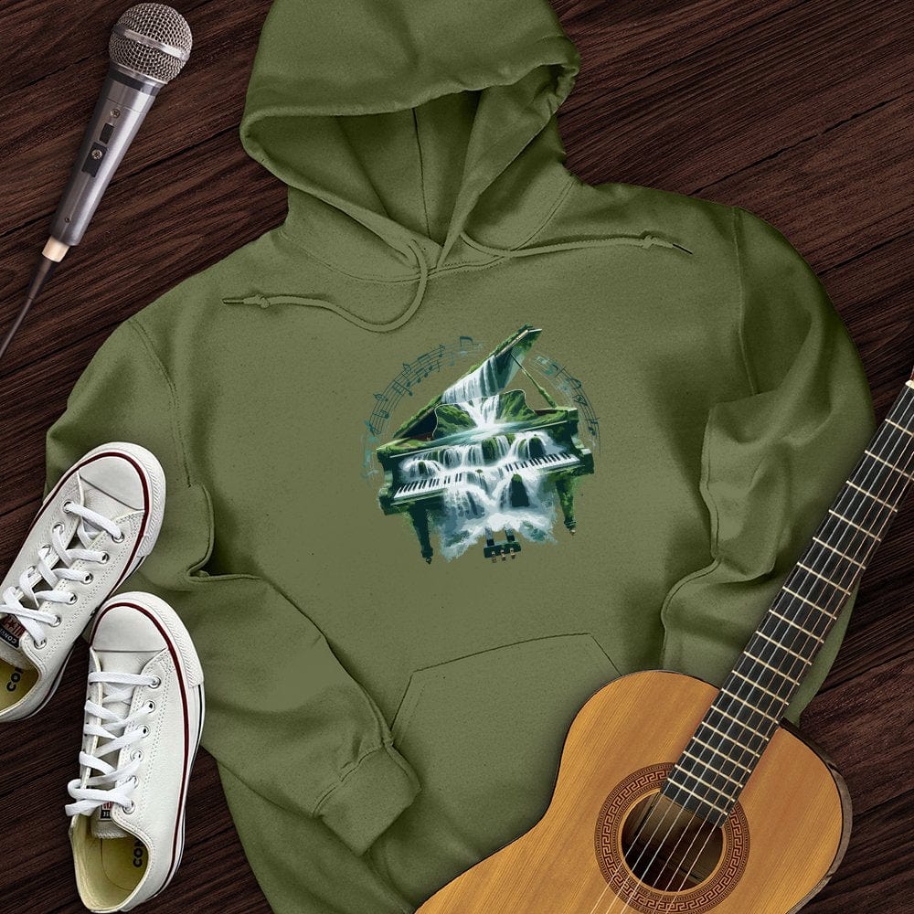 Piano Waterfall Hoodie