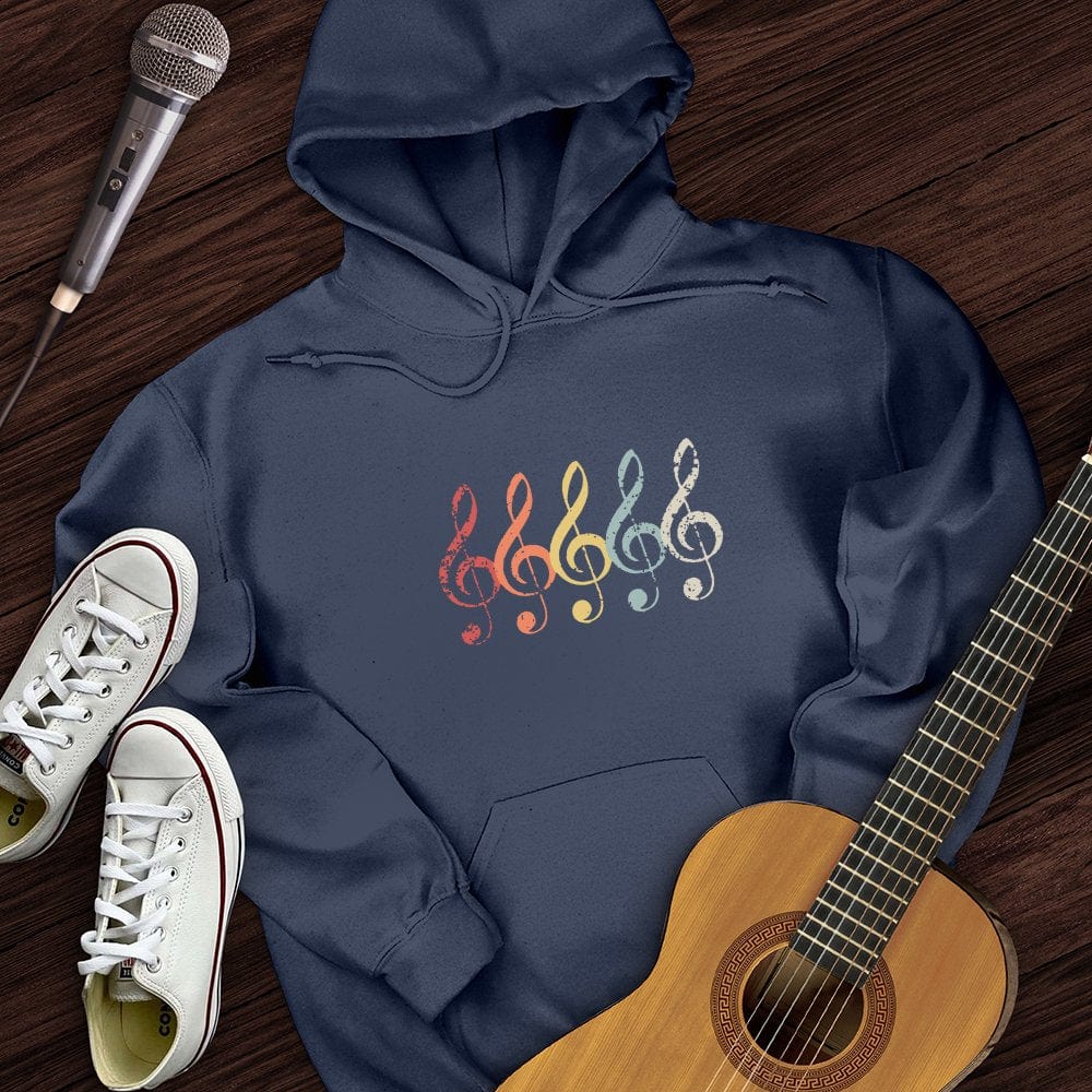 Vintage Treble Clef Hoodie