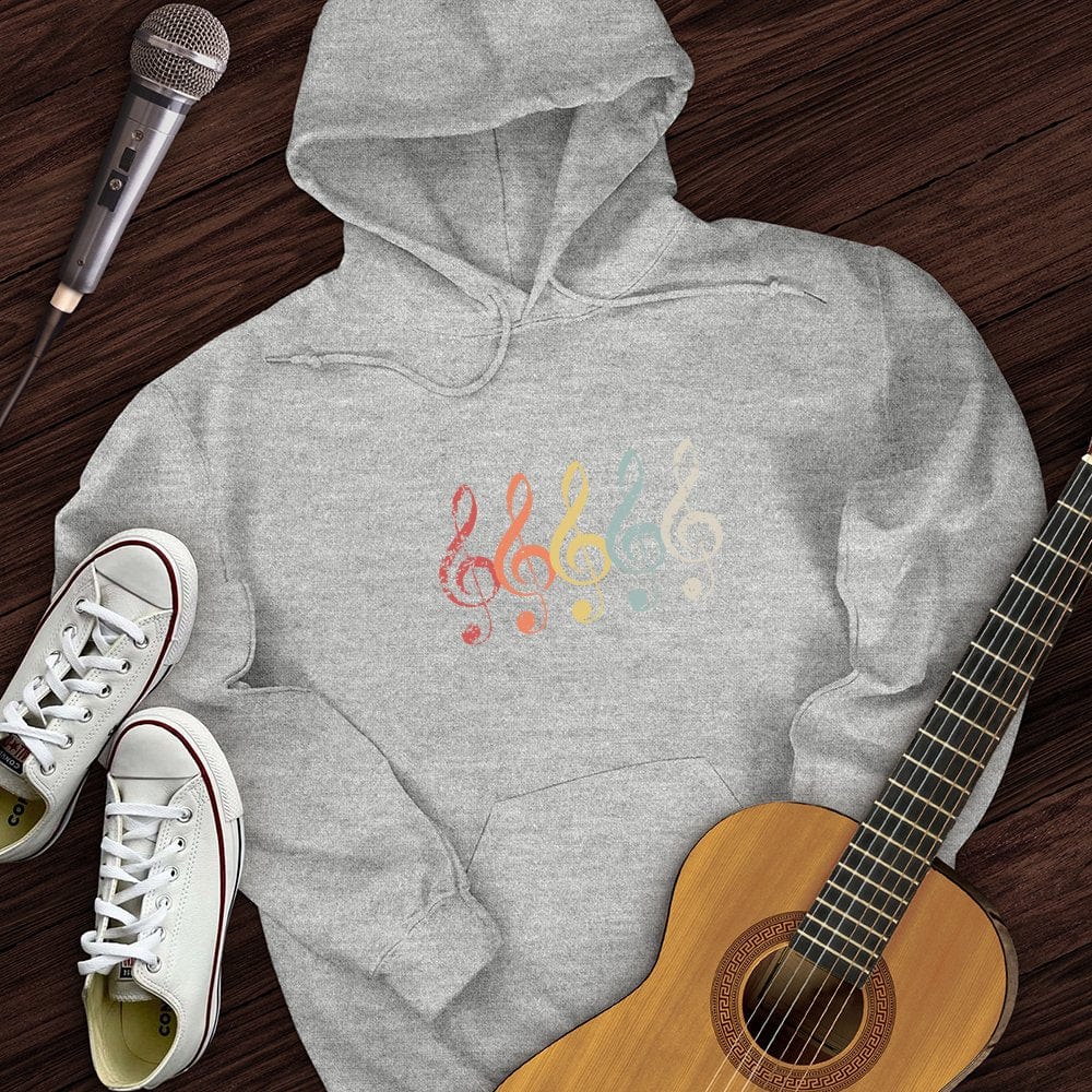 Vintage Treble Clef Hoodie