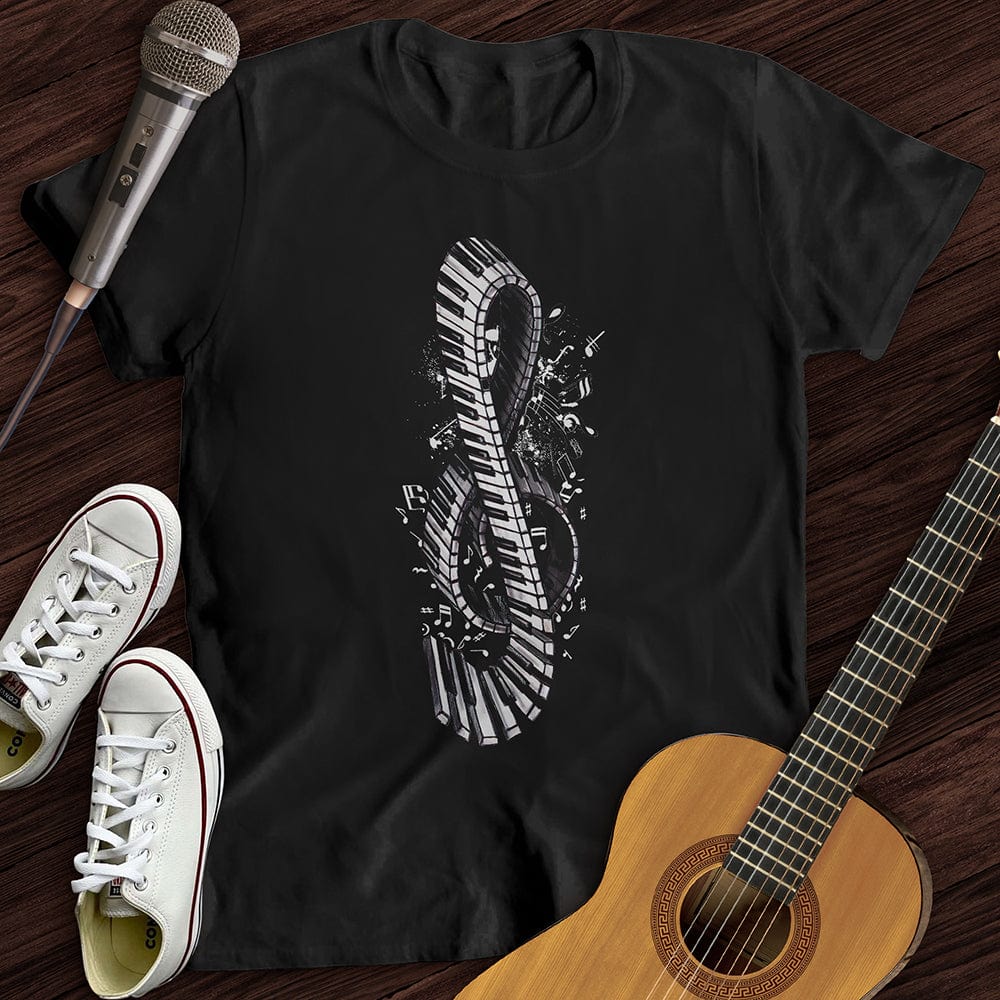 Piano Treble Clef T-Shirt