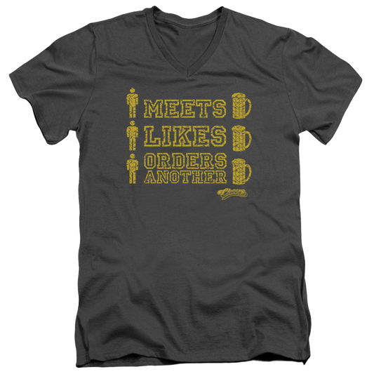 Cheers Man Meets Beer - Men's V-Neck T-Shirt