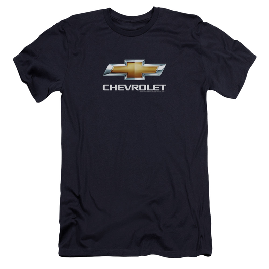 Chevrolet Chevy Bowtie Stacked - Men's Premium Slim Fit T-Shirt Style002