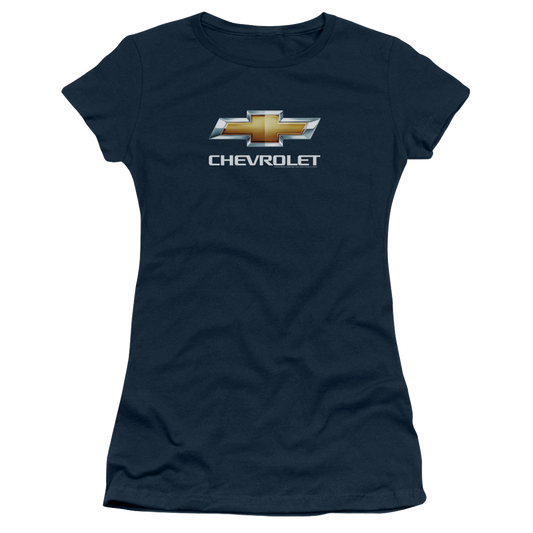 Chevrolet Chevy Bowtie Stacked - Juniors T-Shirt Style001