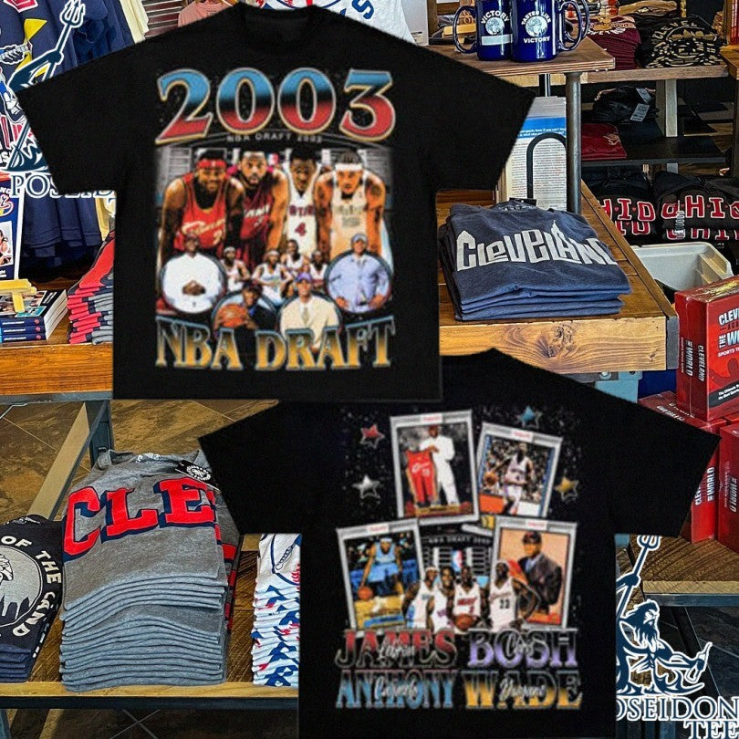 Puka Nacua With Draft 2003 James Bosh Anthony Wade 3d T-shirt