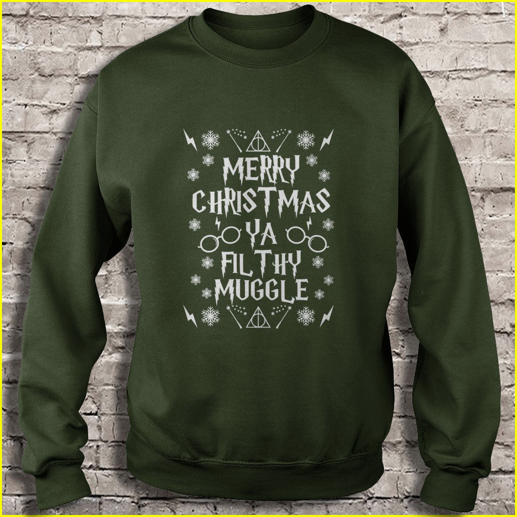 Merry Christmas Ya Filthy Muggle Ugly Christmas Sweater