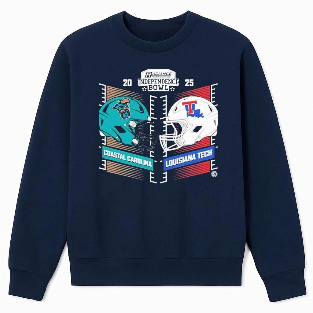 Radiance Technologies Independence Bowl 2025 Coastal Carolina Chanticleers Vs Louisiana Tech Bulldogs Head To Head Matchup Shirt