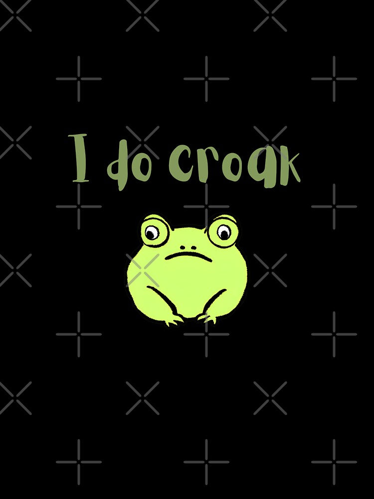 2024 Croqk Green Frog T-shirt by ListenToo