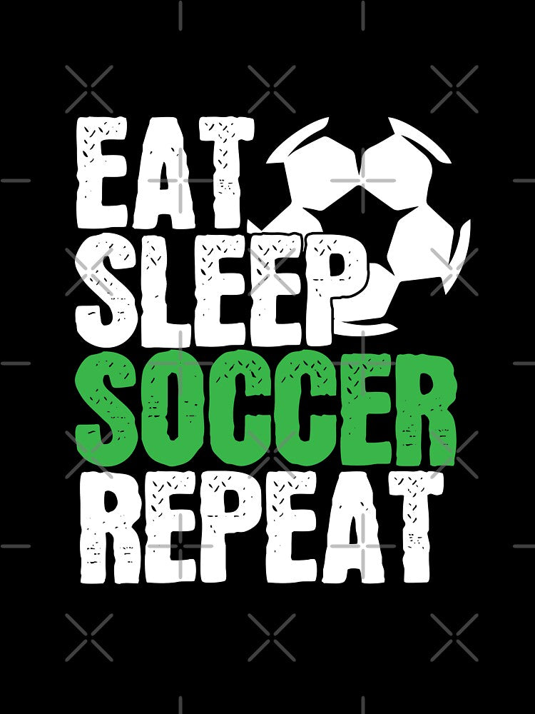 Soccer Player Gift, Eat Sleep Soccer Repeat by SlinkyDesigns