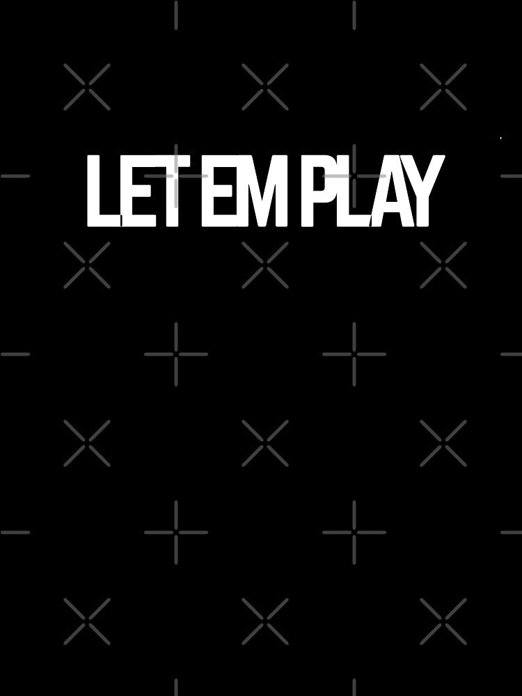 Let Em Play Youth Soccer Parent Humor Ref Shirt by Futbol Funnies