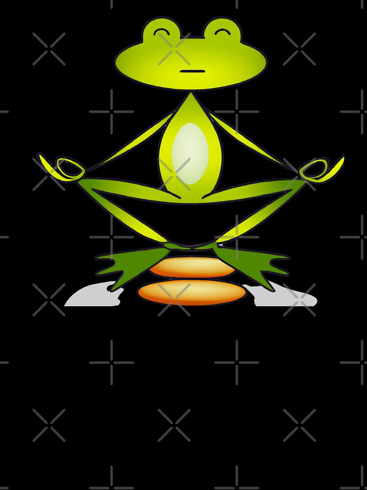 Zen Frog Meditating by RedBerryBliss