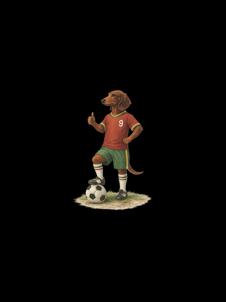 Dachshund Playing Soccer Dog by Dodosheep